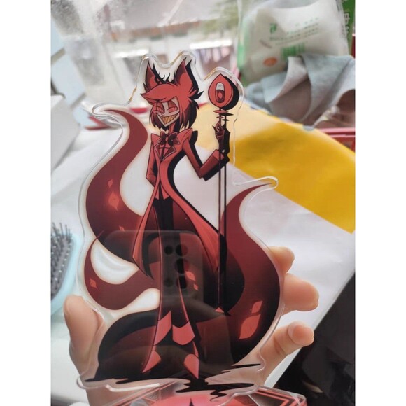 Hazbin Hotel Alastor Standee + Pin - Picture 1 of 4